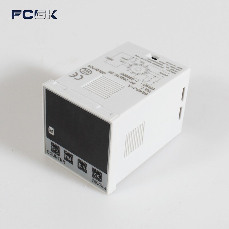 GE48J-A Digital Counter with Output Relay - 11-Pin 24 to 240VAC/DC 50/60hz Sealed