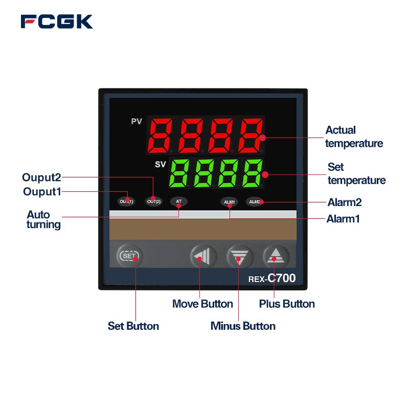 Honeywell Type Rex-c700 Digital Multi-Channel PID Temperature Controller - for Hot Runner