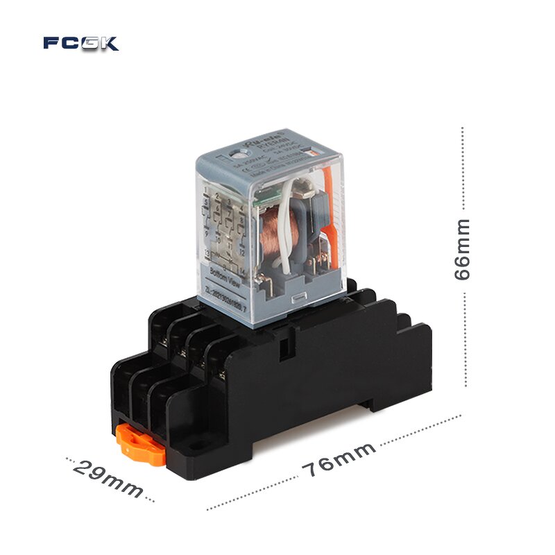 RYF14A-E Electromagnetic Relay - 5A 24VDC 7A 250VAC Sealed 14 Pin Socket