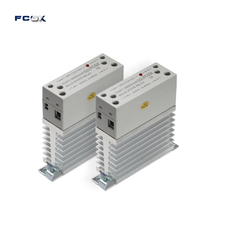 FCGK 25A DC Solid State Relay - Miniature DIN Module 24V 220V with Heatsink