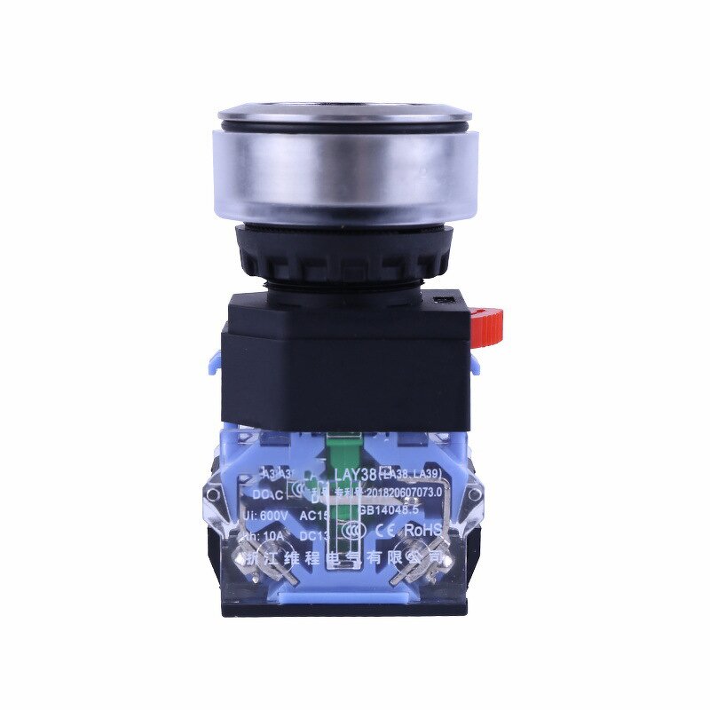 GQY38-11 Stainless Steel Head Flat Push Button - Reset Momentary Push Button Switch