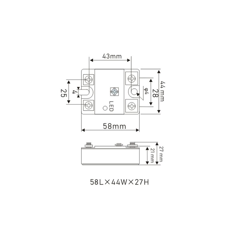 Sealed Solid State Relays - High Power Contact Load Switchable Normally Closed
