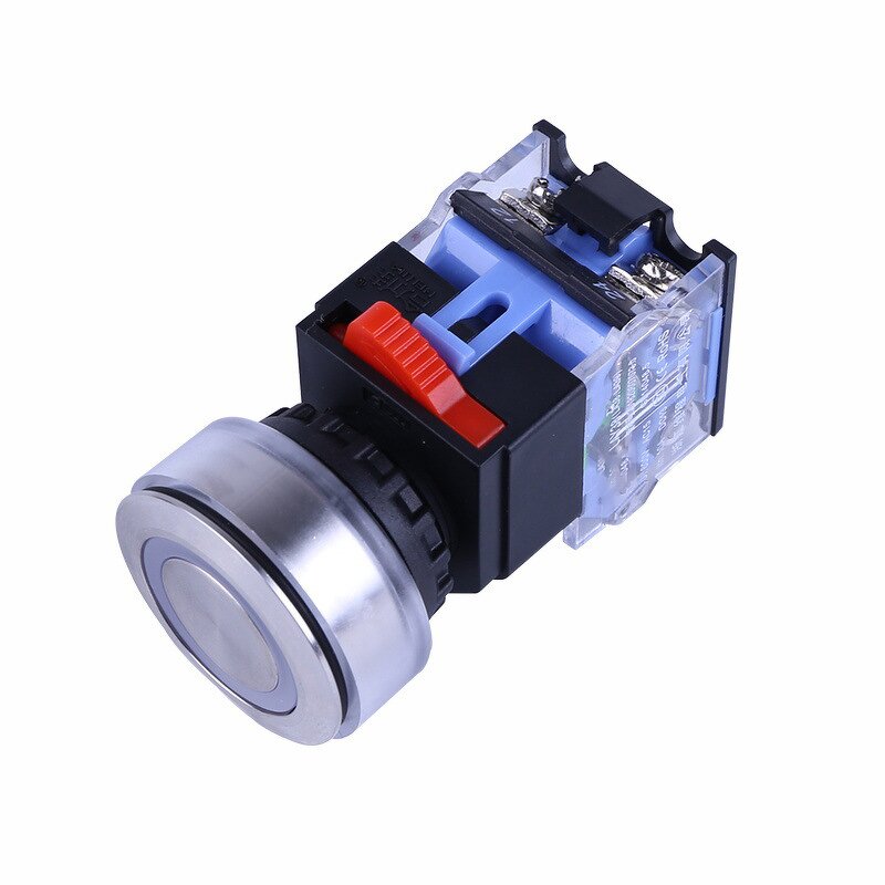 GQY38-11 Stainless Steel Head Flat Push Button - Reset Momentary Push Button Switch