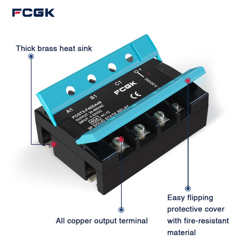 FCGK FCGT3-40DA Three-phase Solid-state Relay - DC-AC AC-AC A-grade Imported Chip OEM ODM