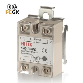 Fotek SSR 100DD Solid State Relay - Single Phase High Power Miniature DC-DC
