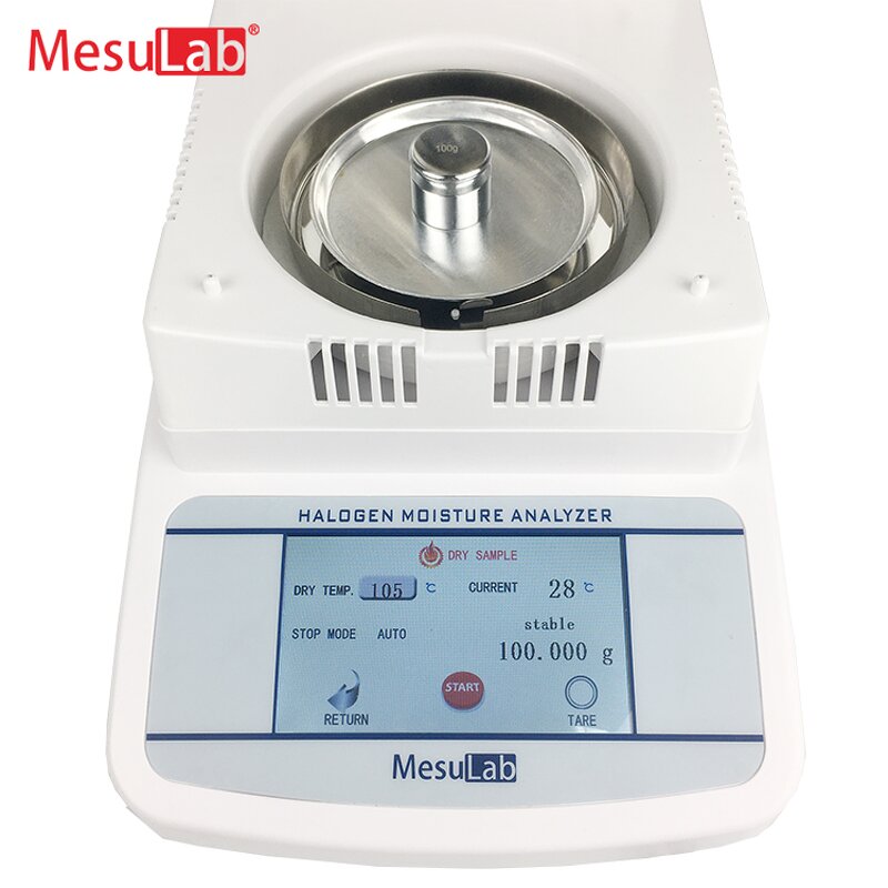 Moisture Balance Meter - MesuLab Halogen Humidity Analyser Moisture Analyzer