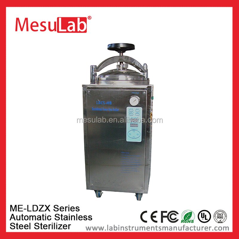 Laboratory Sterilization Equipment - Mesulab Vertical Autoclave Steam Sterilizer Machine