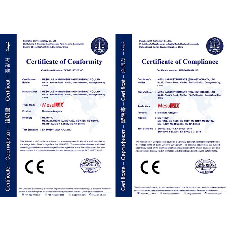 Moisture Analyser - MesuLab CE Certificate Balance Moisture Analyzer