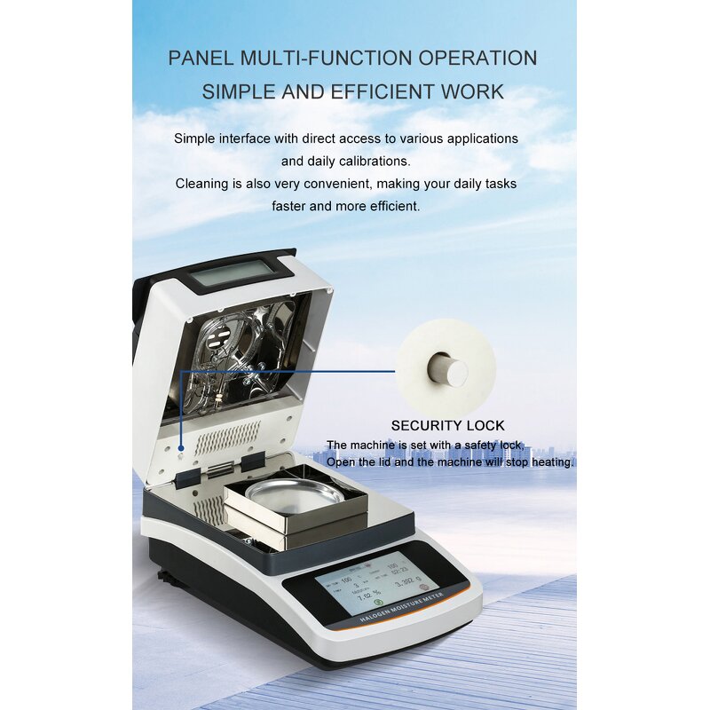 Moisture Analyser - MesuLab CE Certificate Touch Screen Machine Moisture Analyzer