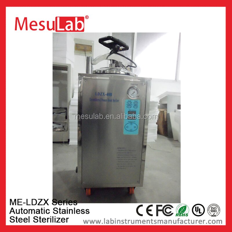 Laboratory Sterilization Equipment - Mesulab Vertical Autoclave Steam Sterilizer Machine