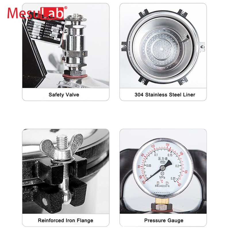 Laboratory Sterilization Equipment - Mesulab Portable Autoclave Steam Sterilizer Machine
