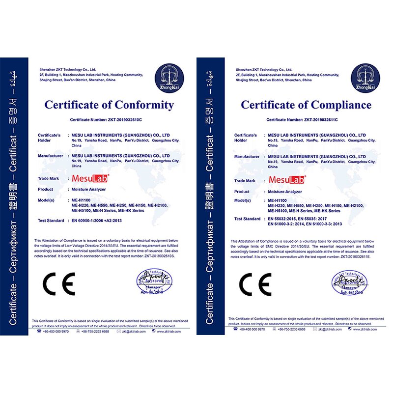 Lab Humidity Analyzer - MesuLab CE Certificate Scales Analyser Halogen Moisture Content