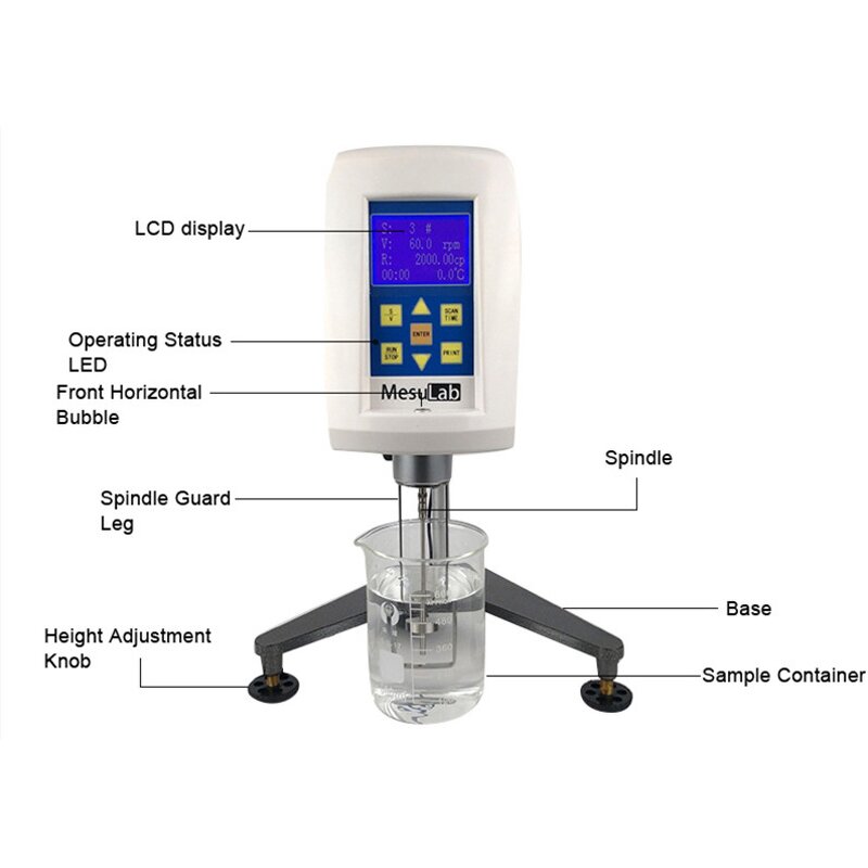 Viscosity Measuring Instrument - MesuLab CE Certificate Ndj-5s Viscosimeter Viscosity Meter