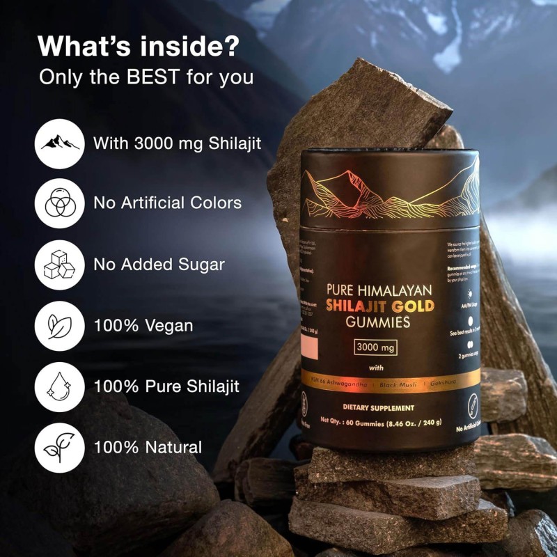 Shilajit Gummies Factory - Wholesale 70% Fulvic Acid Himalayan