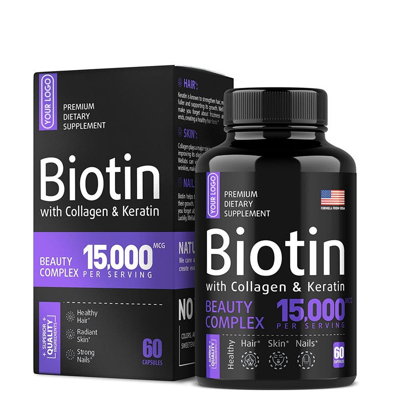 Biotin Capsule Factory - Wholesale Keratin Collagen Hair Skin Nails