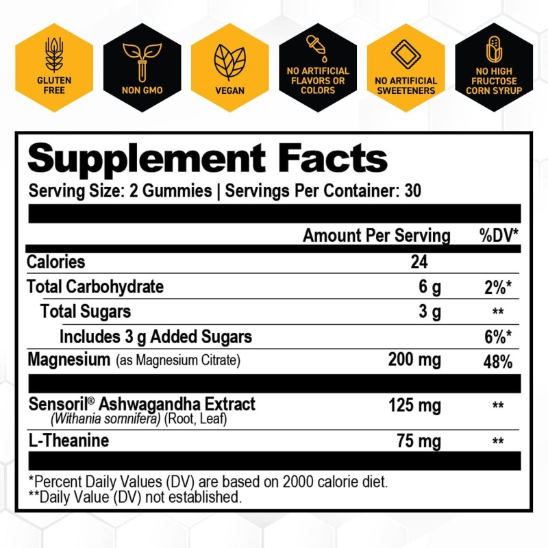 Magnesium Gummy Manufacturer - Custom Ashwagandha L Theanine Stress
