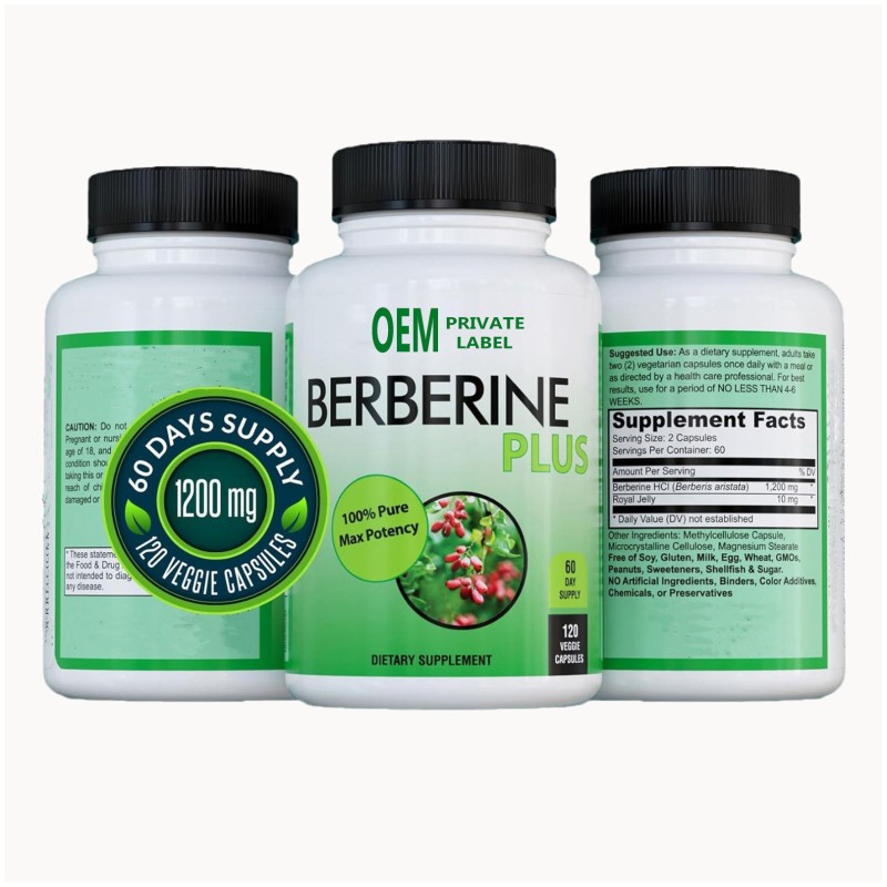 Berberine Capsules Manufacturer - Support Custom 1000mg Herbal Extract