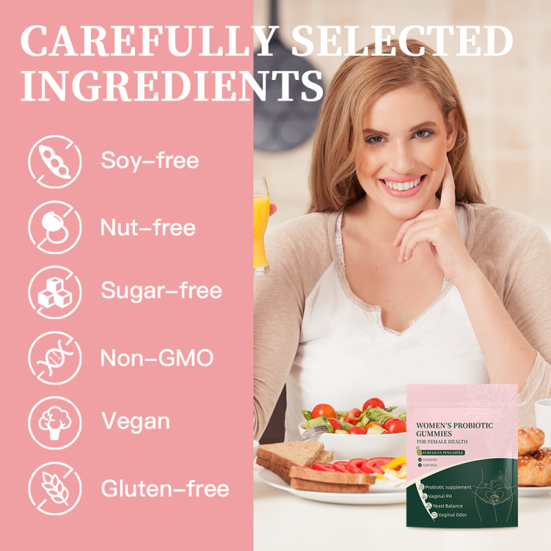 Female Probiotics Gummies Factory - New Style PH Balance Lactobacillus