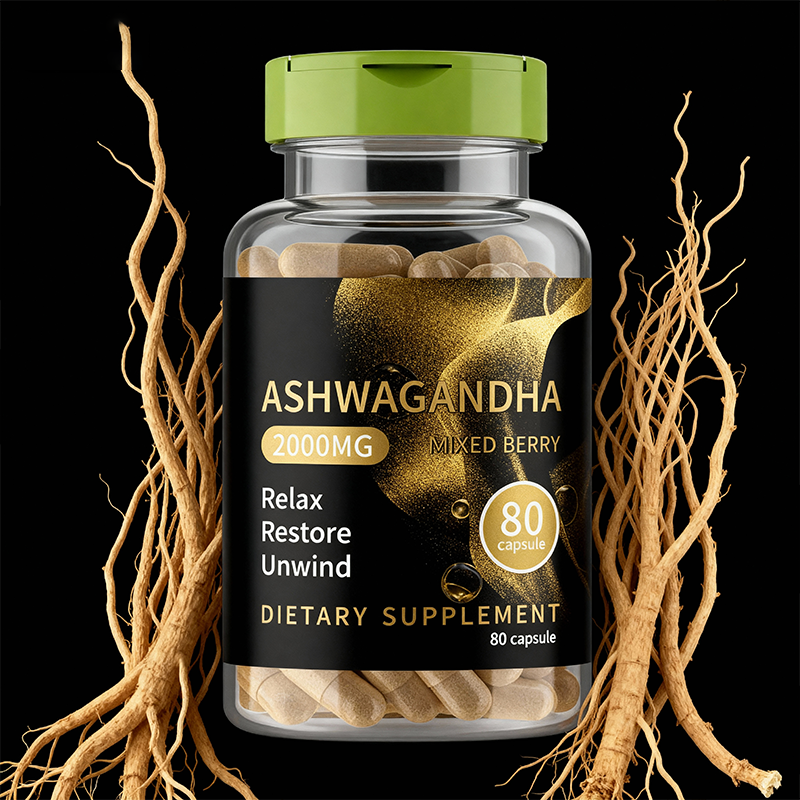 Ashwagandha Capsules Factory - Organic KSM 66 600mg Mood Adjust