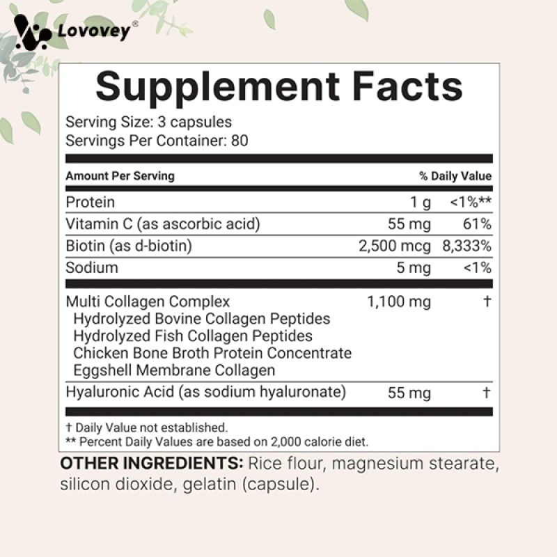 Collagen Powder Capsule Manufacturer - Support Custom 60 Units Skin Hair