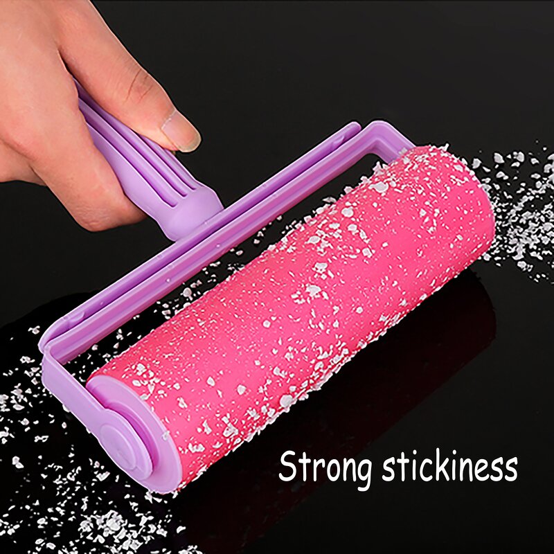 Lint Roller - Reusable Brush Sticky Washable Rubber for Pet Hair Manual