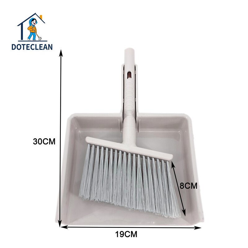 Table Cleaning Brush Set - PET Broom Head Dustpan for Kitchen