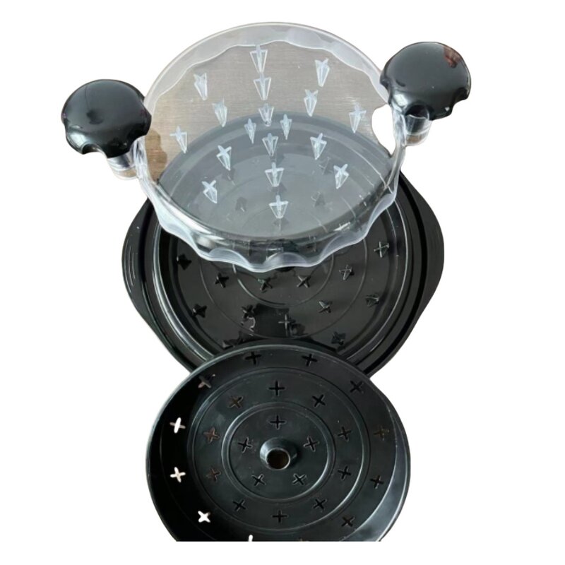 Meat Shredder Tool - High Quality Portable Plastic & PP with Transparent Anti-Slip Lid