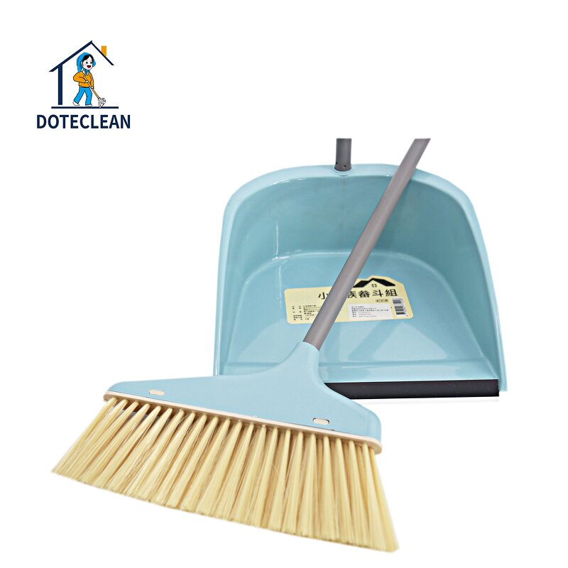 Broom and Dustpan Set - Sweeping Tooth Stick Stainless Steel Material