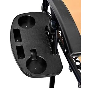 Reclining Chair - Adjustable with Drink Holder Cup Holder Utility Tray Side Table