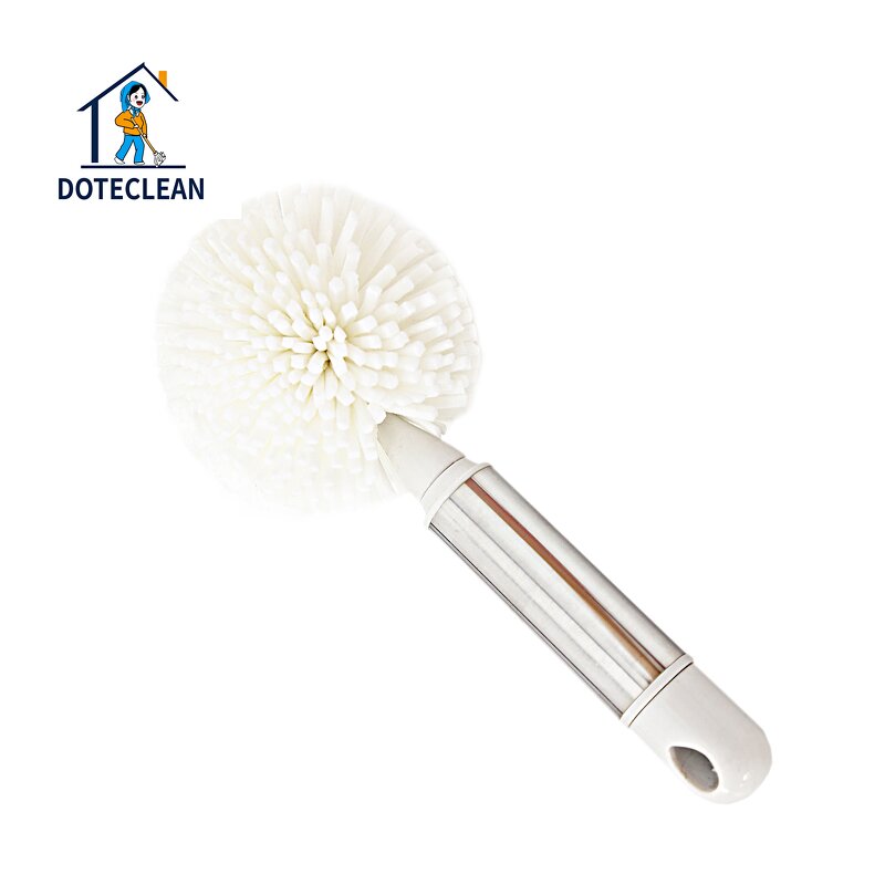 Bottle Cleaning Brush - Multi-Functional Stainless Steel Handle Round EVA Sponge