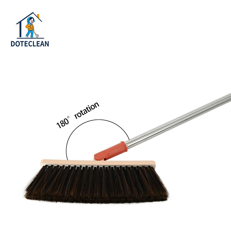 Dustpan & Brooms Set - 2025 New Wind Proof Plastic Upright Long Connected Handle
