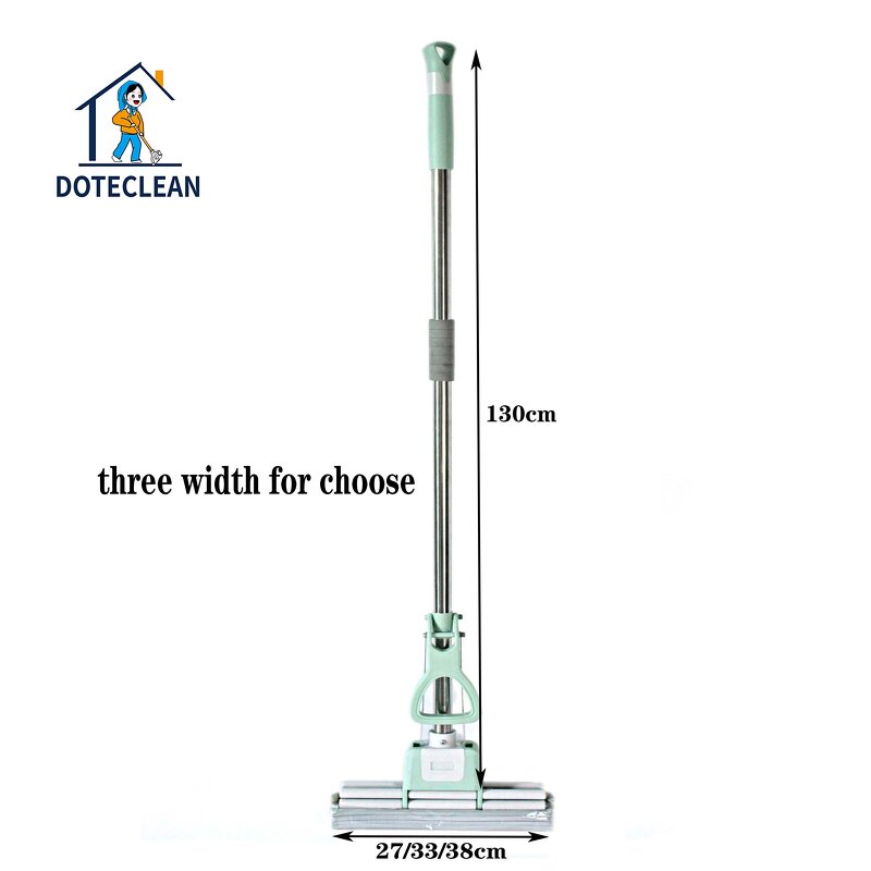 PVA Mop - Cheapest Rolling and Self Squeeze 27cm with 1 Mophead Handle Switch