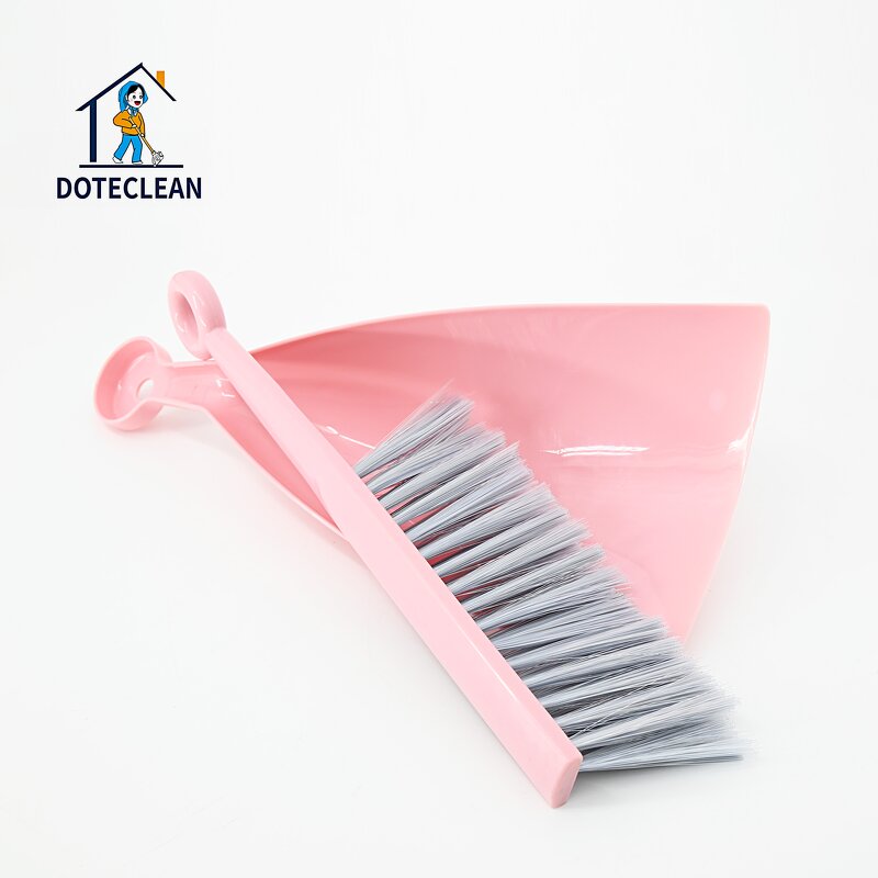 Broom and Dustpan Set - Plastic for Home Kitchen Table Cleaning PET Brush Head