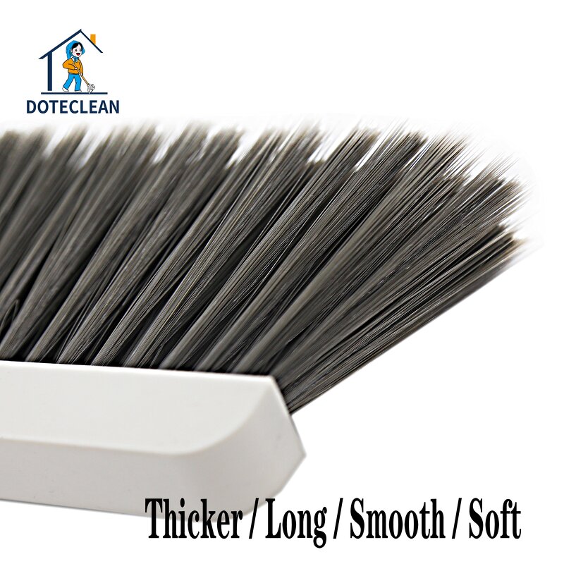 Dustpan and Broom Set - Vertical Standing Design PET Material Folding 2-Pole