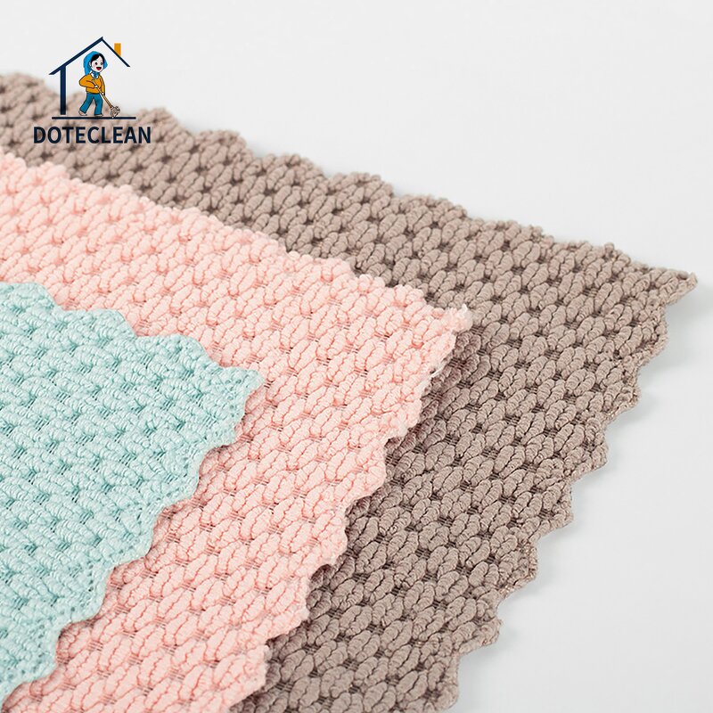 Microfiber Cleaning Cloth - Towel Household Wiping Rags for Dish Washing