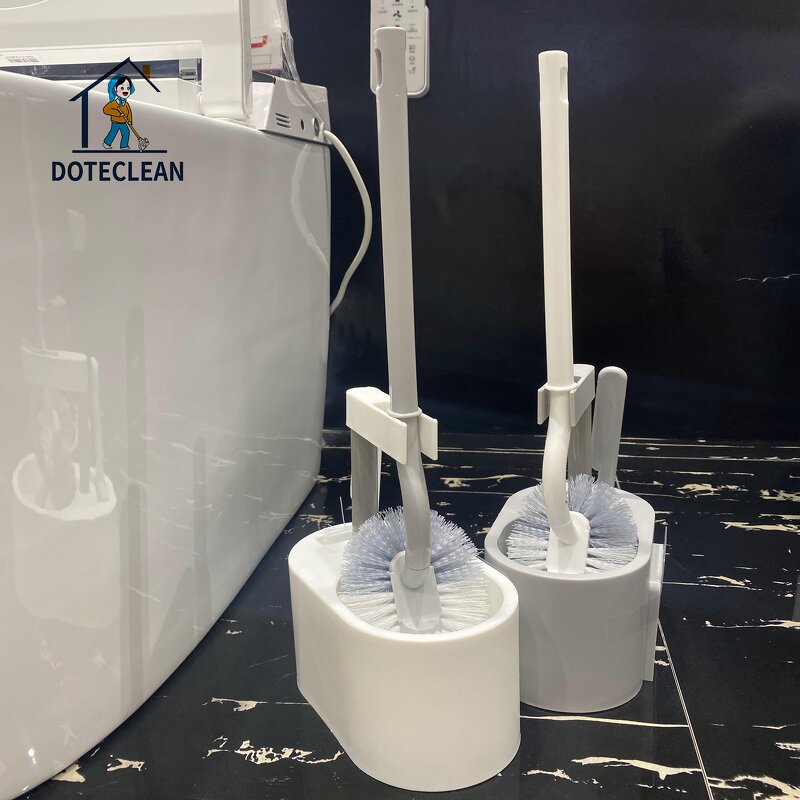 Toilet Brush Set - Long Handle Plastic Washing Cleaning Accessories