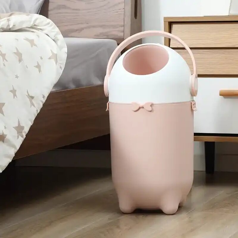 Plastic Waste Bin - Anti-odor Trash Bag Bins with Odor-proof Dispensers