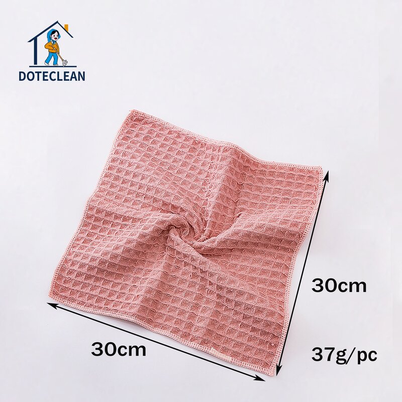 Microfiber Kitchen Cleaning Cloth - 30x30cm Lockstitch Border Cotton Polyester Polyamide