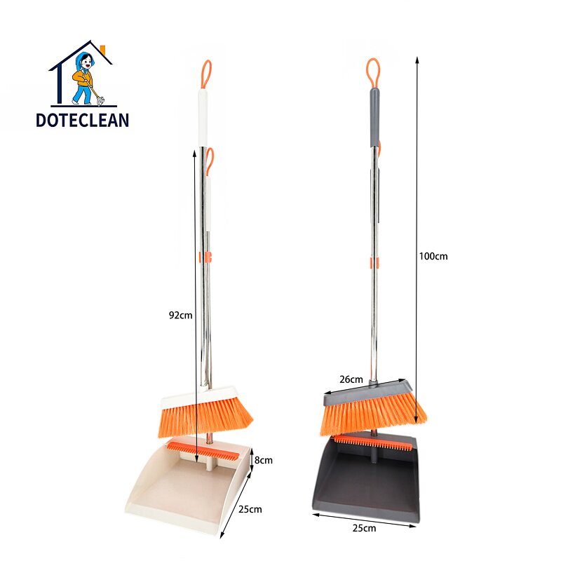 Broom and Dustpan Set - PET Material Household with Teeth Design