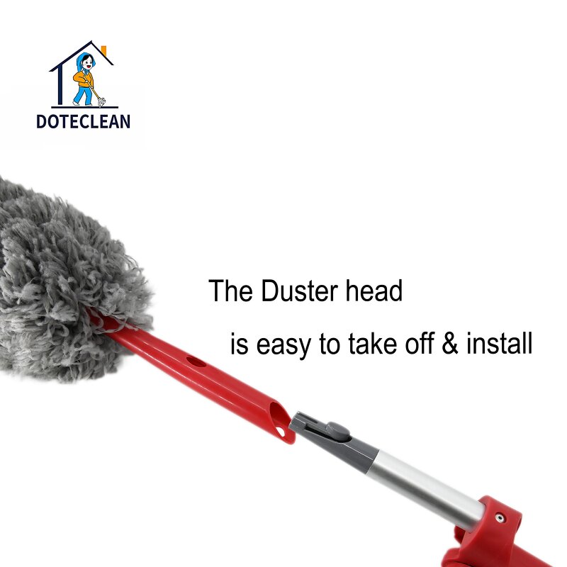 Microfiber Duster - Telescopic Swivel Detachable Flexible Washable Multipurpose