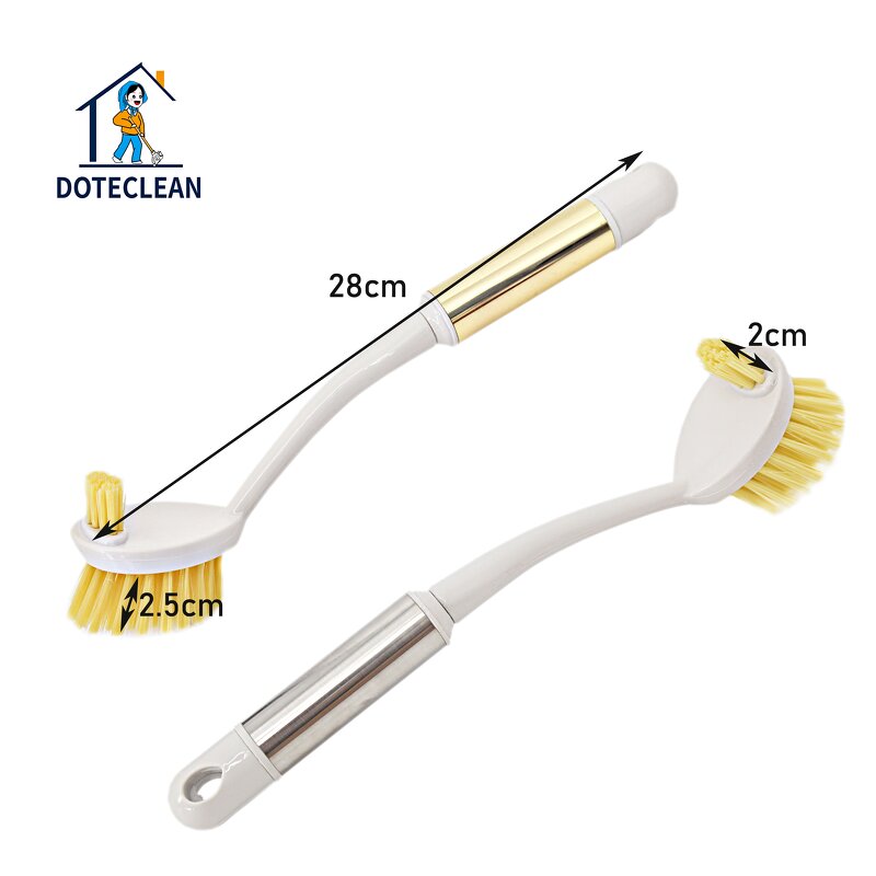 Cleaning Brush - Multifunction Comfortable Handle Kitchen Pot Brush PP+TPR Material
