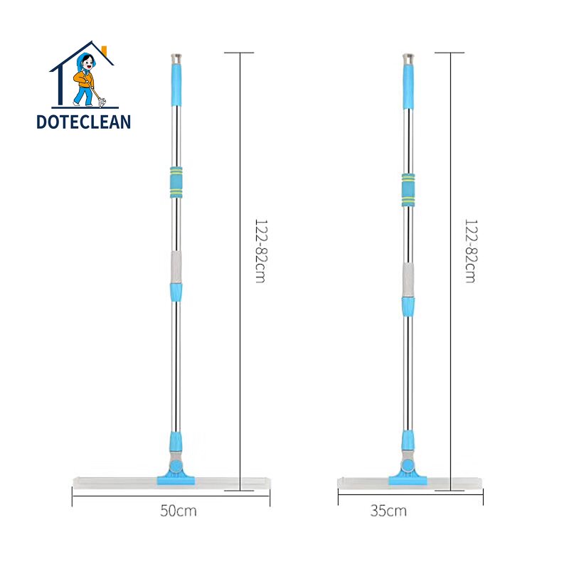 Window Squeegee - Telescopic Window Glass Mirror Car Cleaning Rubber Wiper 50cm