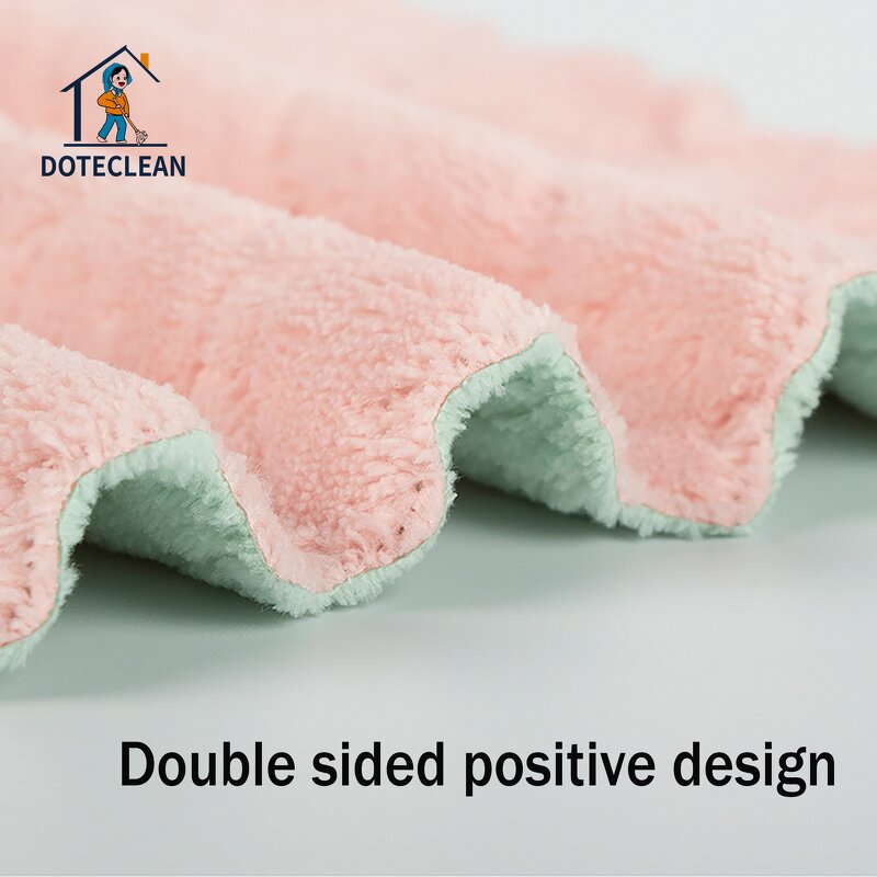 Microfiber Home Cleaning Cloth - Thick Dish & Bowl Washing Towel Quick Stain Removal