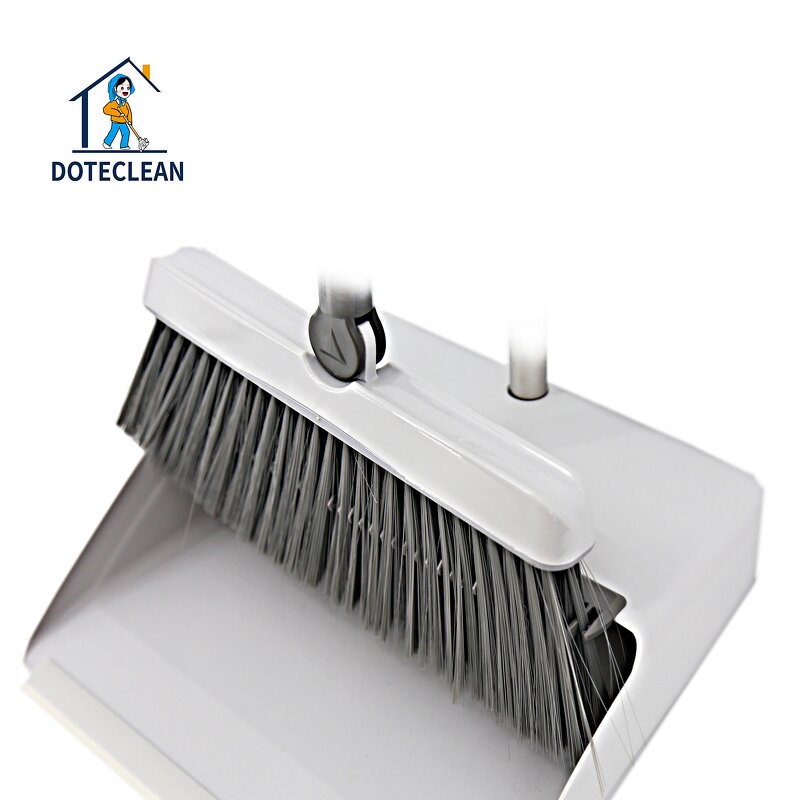 Broom and Dustpan Set - Durable PET Material Folding with Comfortable Handle