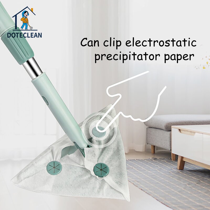 Window Cleaner - Triangle Telescopic Stainless Steel Floor House Ceiling Mop