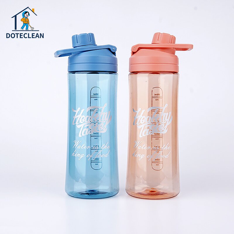 Sports Water Bottle - 600ml Portable Direct Drinking with Handle for Travel Camp
