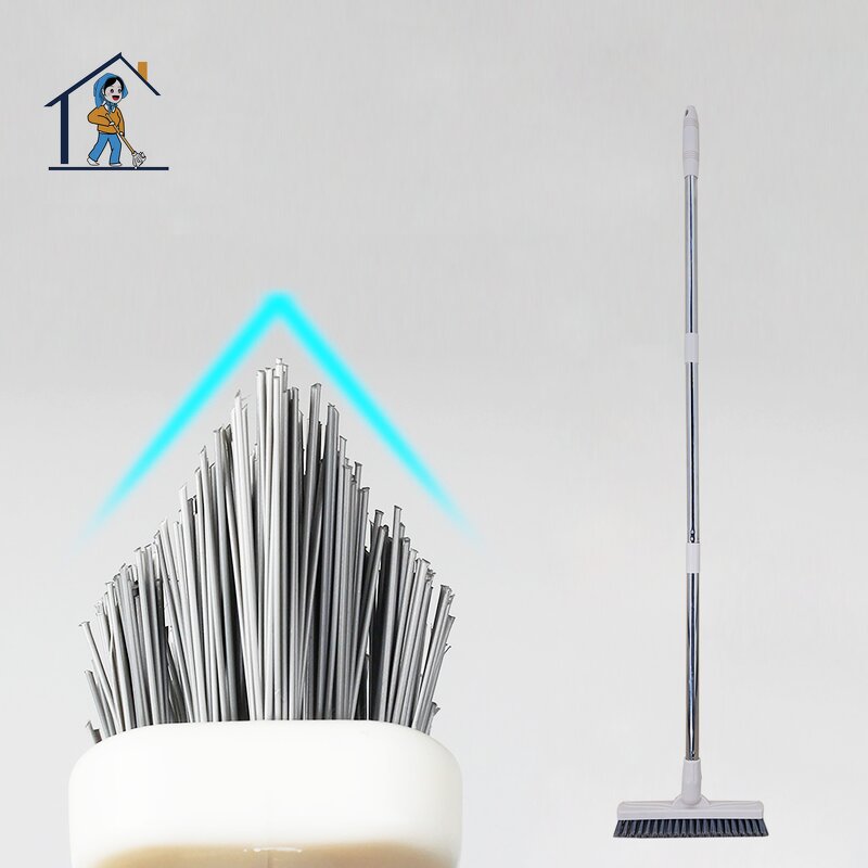 Floor Cleaning Brush - Long Connected Handle Bristle Wall Gap Dead Corners