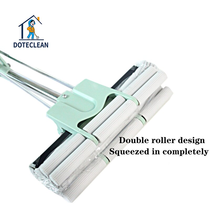 PVA Mop - Cheapest Rolling and Self Squeeze 27cm with 1 Mophead Handle Switch