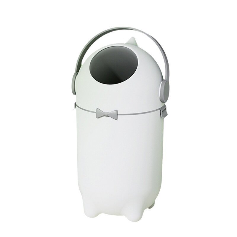 Trash Can - Open Top Rolling Cover with Anti-Odor Dispenser for Home & Baby