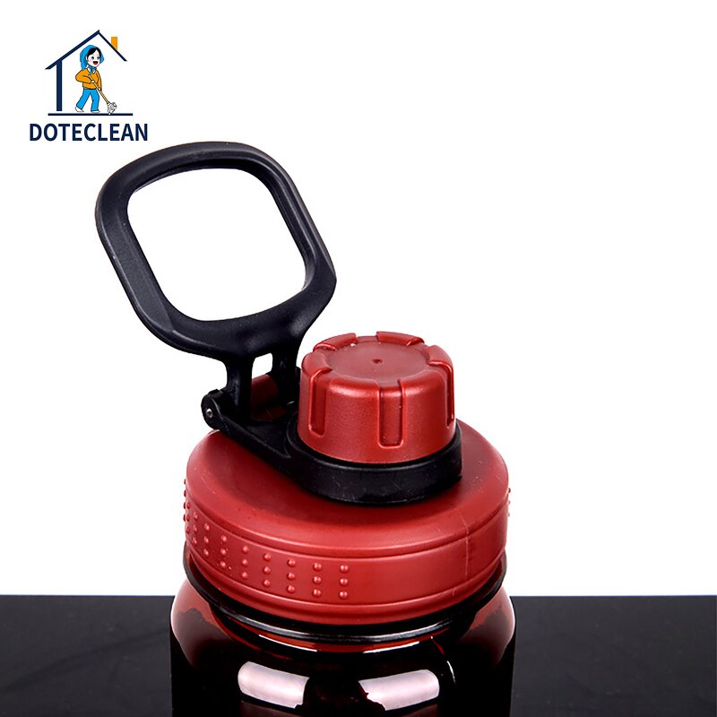 Sports Water Bottle - 600ml Clear Tritan BPA-Free Gym Drinking Mobile Phone Bracket